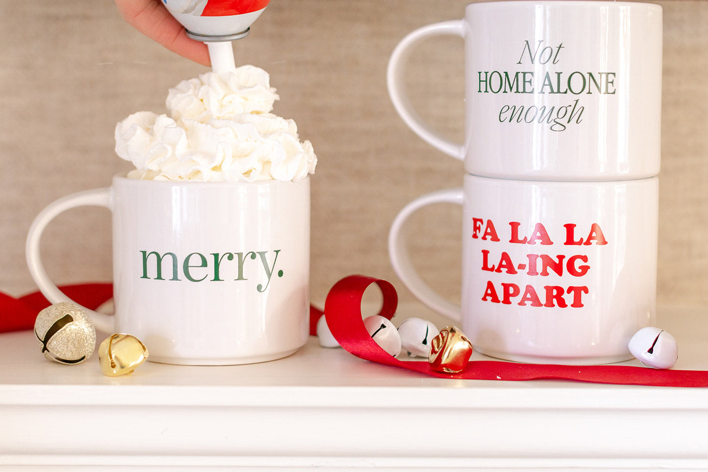 stackable ceramic cups of cheer PREORDER