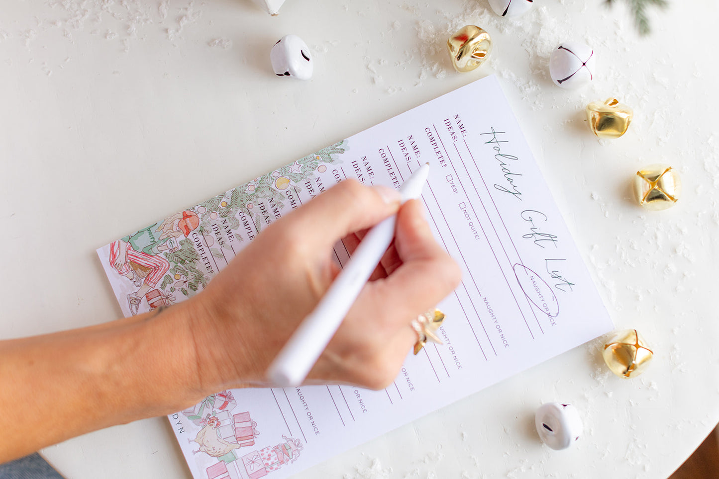holiday gift list notepad and pen gift set PREORDER
