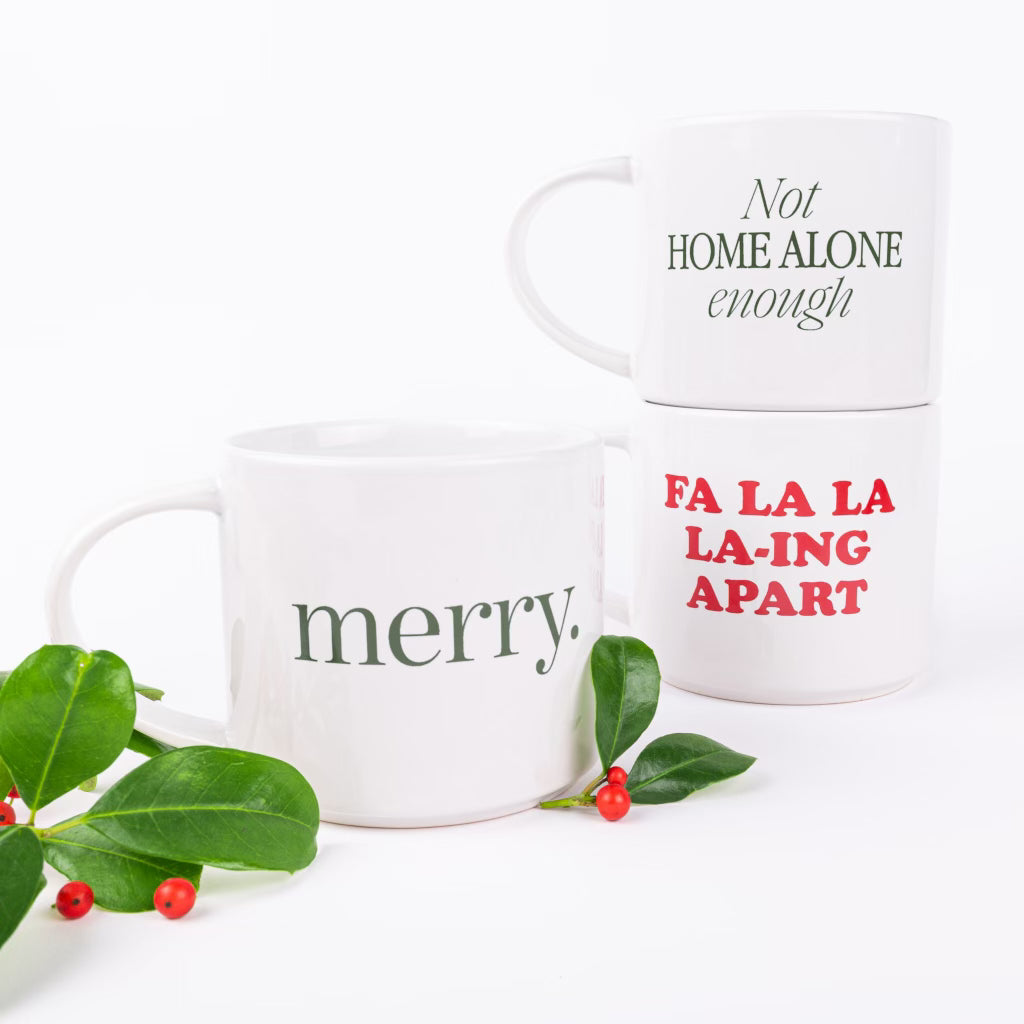 stackable ceramic cups of cheer PREORDER